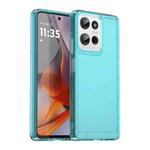 For Motorola Moto G75 5G Candy Series TPU Phone Case(Transparent Blue)