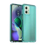 For Motorola Moto G64 5G Candy Series TPU Phone Case(Transparent Blue)