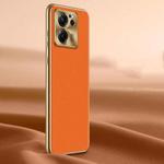 For Xiaomi Redmi K60 Ultra Litchi Texture Genuine Leather Phone Case(Orange)