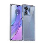 For Motorola Edge 40 Colorful Series Acrylic Hybrid TPU Phone Case(Transparent)