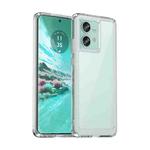 For Motorola Edge 40 Neo Colorful Series Acrylic Hybrid TPU Phone Case(Transparent)