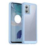 For Motorola Moto G53 5G Colorful Series Acrylic Hybrid TPU Phone Case(Blue)