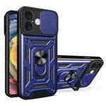 For iPhone 16 Sliding Camera Cover Design TPU+PC Phone Case(Blue)