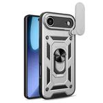 For iPhone 17 Air Sliding Camera Cover Design TPU+PC Phone Case(Silver)