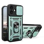 For iPhone 17 Sliding Camera Cover Design TPU+PC Phone Case(Green)