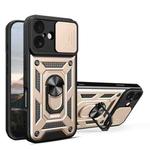 For iPhone 17 Sliding Camera Cover Design TPU+PC Phone Case(Gold)
