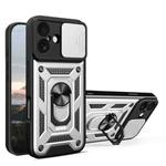 For iPhone 17 Sliding Camera Cover Design TPU+PC Phone Case(Silver)
