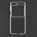 For Samsung Galaxy Z Flip5 Transparent TPU Hinge Airbag Shockproof Protective Phone Case