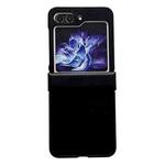 For Samsung Galaxy Z Flip5 Pure Color Hinge Shockproof Phone Case(Black)