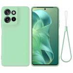 For Motorola Moto G Power 2025 Pure Color Liquid Silicone Shockproof Phone Case(Green)