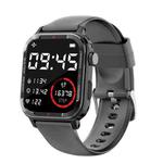 G96 1.85 inch HD Square Screen Rugged Smart Watch Support Bluetooth Calling/Heart Rate Monitoring/Blood Oxygen Monitoring(Black)