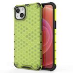 For iPhone 15 Plus Honeycomb Phone Case(Green)