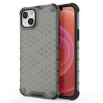 For iPhone 15 Plus Honeycomb Phone Case(Black)