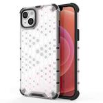 For iPhone 15 Honeycomb Phone Case(White)