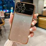 For iPhone XS / X Electroplating TPU Gradient Phone Case(Gold)