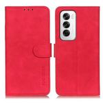 For OPPO Reno12 5G Global KHAZNEH Retro Texture Flip Leather Phone Case(Red)