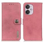For Xiaomi Redmi 13C KHAZNEH Cowhide Texture Flip Leather Phone Case(Pink)