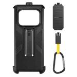 For Ulefone Armor 25T Pro Ulefone Back Clip Phone Case with Carabiner(Black)