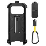 For Ulefone Armor 27 Ulefone Back Clip Phone Case with Carabiner(Black)