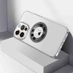 For iPhone 14 Pro CD Texture MagSafe Magnetic Phone Case(White)