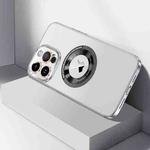 For iPhone 13 Pro CD Texture MagSafe Magnetic Phone Case(White)