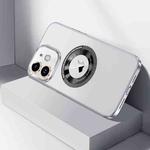 For iPhone 12 CD Texture MagSafe Magnetic Phone Case(White)