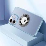 For iPhone 12 CD Texture MagSafe Magnetic Phone Case(Sierra Blue)