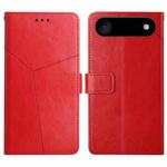 For iPhone 17 Air HT01 Y-shaped Pattern Flip Leather Phone Case(Red)