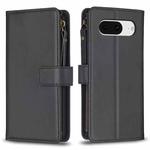 For Google Pixel 8 9 Card Slots Zipper Wallet Leather Flip Phone Case(Black)