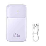 Baseus Comet Series Dual-Cable Digital Display Fast Charge Power Bank 10000mAh 22.5W(Purple)