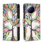 For Xiaomi Civi 3 5G Colored Drawing Pattern Zipper Leather Phone Case(Big Tree)