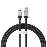 Baseus Cool Play Series 2.4A USB to 8 Pin Fast Charging Data Cable, Length:1m(Black)