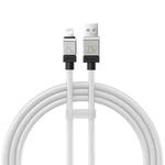 Baseus Cool Play Series 2.4A USB to 8 Pin Fast Charging Data Cable, Length:1m(White)