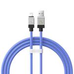 Baseus Cool Play Series 2.4A USB to 8 Pin Fast Charging Data Cable, Length:1m(Blue)