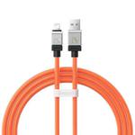 Baseus Cool Play Series 2.4A USB to 8 Pin Fast Charging Data Cable, Length:1m(Orange)