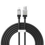 Baseus Cool Play Series 2.4A USB to 8 Pin Fast Charging Data Cable, Length:2m(Black)