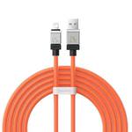 Baseus Cool Play Series 2.4A USB to 8 Pin Fast Charging Data Cable, Length:2m(Orange)