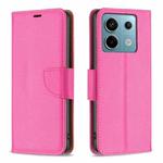 For Xiaomi Redmi Note 13 Pro Litchi Texture Pure Color Leather Phone Case(Rose Red)