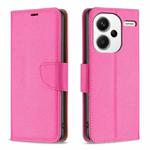 For Xiaomi Redmi Note 13 Pro+ Litchi Texture Pure Color Leather Phone Case(Rose Red)