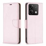 For Xiaomi Redmi Note 13 4G Global Litchi Texture Pure Color Leather Phone Case(Rose Gold)