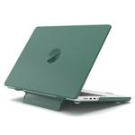 For Macbook Air 15.3 inch A2941 / A3114 Frosted Translucent Laptop Protective Case(Dark Green)