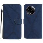 For Realme 11 5G Global Stitching Embossed Leather Phone Case(Blue)