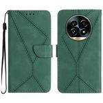 For Realme 13 Pro 5G / 13 Pro+ 5G Stitching Embossed Leather Phone Case(Green)