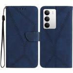 For Realme C75 5G Stitching Embossed Leather Phone Case(Blue)