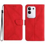 For vivo Y29 4G Global Stitching Embossed Leather Phone Case(Red)