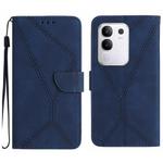 For vivo Y29 4G Global Stitching Embossed Leather Phone Case(Blue)
