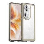 For OPPO Reno11 Pro Global Colorful Series Acrylic Hybrid TPU Phone Case(Transparent Grey)