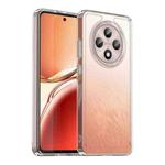 For OPPO Reno12 F 4G Colorful Series Acrylic Hybrid TPU Phone Case(Transparent)