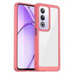 For OPPO K12x 5G India Colorful Series Acrylic Hybrid TPU Phone Case(Red)