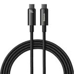 Baseus Tungsten Gold Series 240W Type-C to Type-C Fast Charging Data Cable, Length:2m(Black)